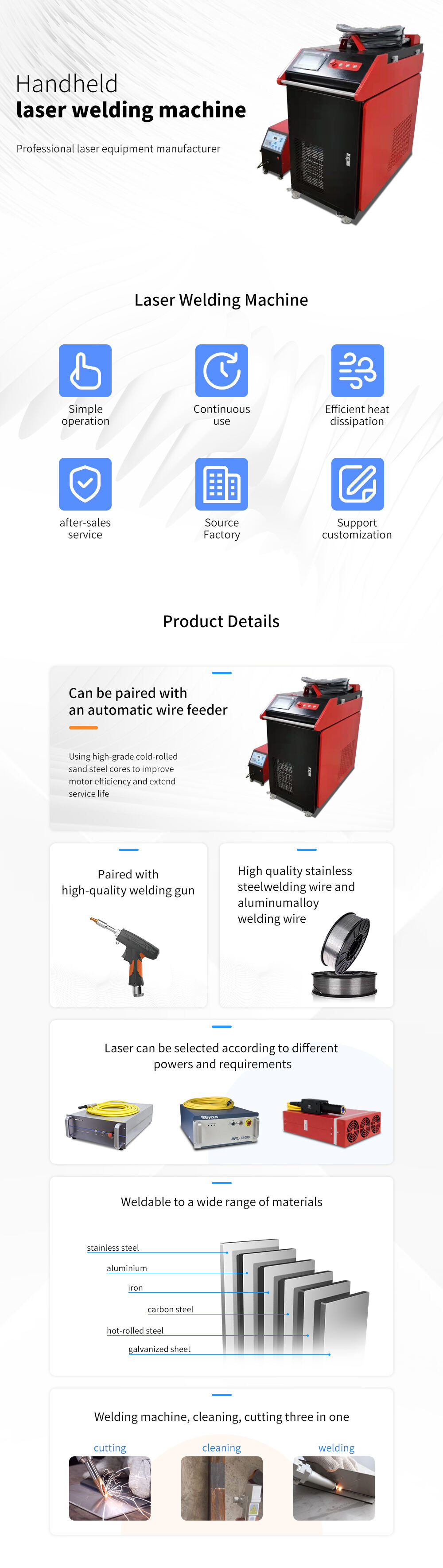 NEW Aluminum Clean Fiber Mobile Mini professional Laser Cleaning Machine 2022 details