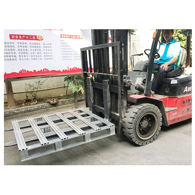 heavy duty industrial storage factory metal pallet manufacturers forklift warehouse single-deep stackable iron steel pallets supplier