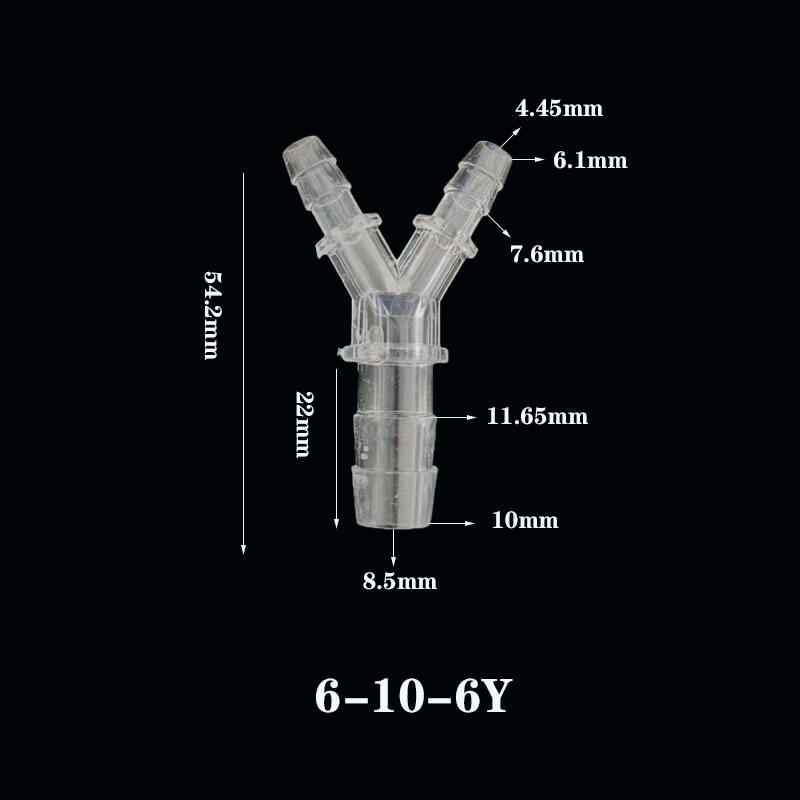 Plastic reducing tee Pagoda water nozzle joint Y-shaped tee reducer 3 Way Y Type Hose Connector supplier