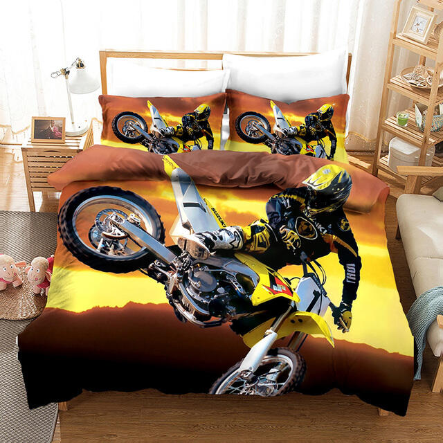 3D custom printed harley davidson comforter set designer bed sets covers decorated beds supplier