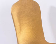 Hot sale Gold stamping printing spandex golden chair covers for party supplier