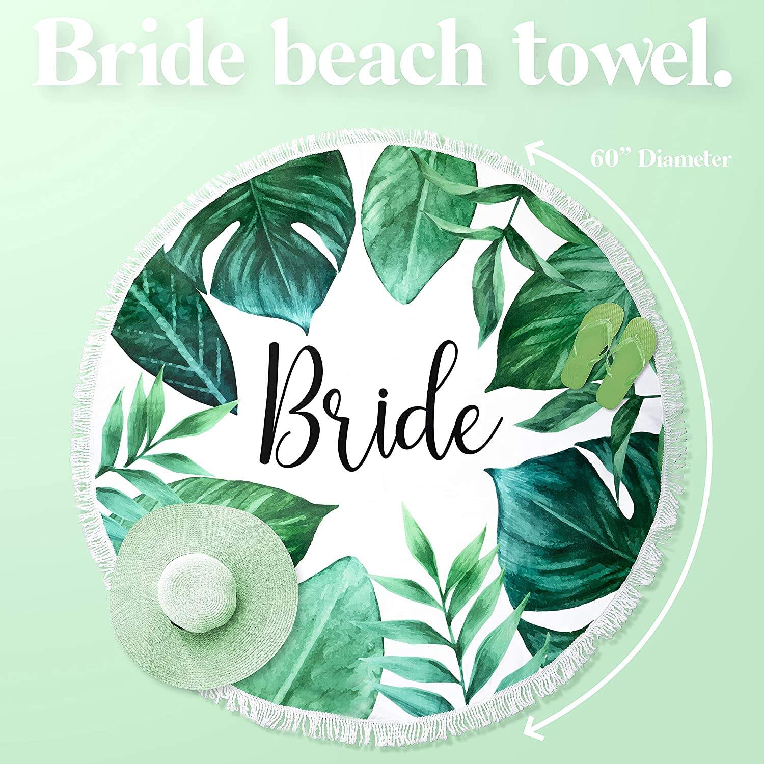 Luxury Custom 100% Microfiber Round Beach Towel With Tassels Beach Towel Custom Design factory