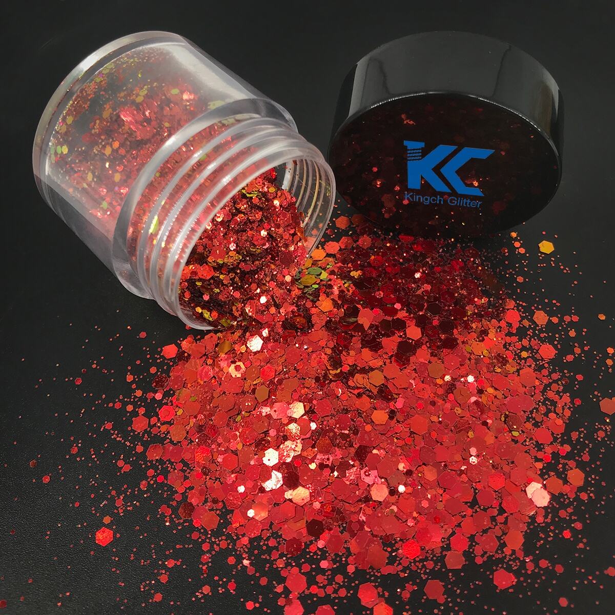 Bulk Tumbler Craft Decoration Polyester Glitter Powder Reflective Holographic Chunky Mix Glitter supplier