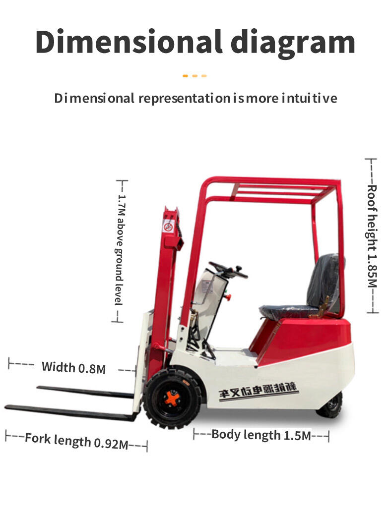 Factory price mini forklift electric 1 ton 1.5 ton 2 ton 2.5 ton Lift Height 3000 7000mm mini forklift price with AC motor details