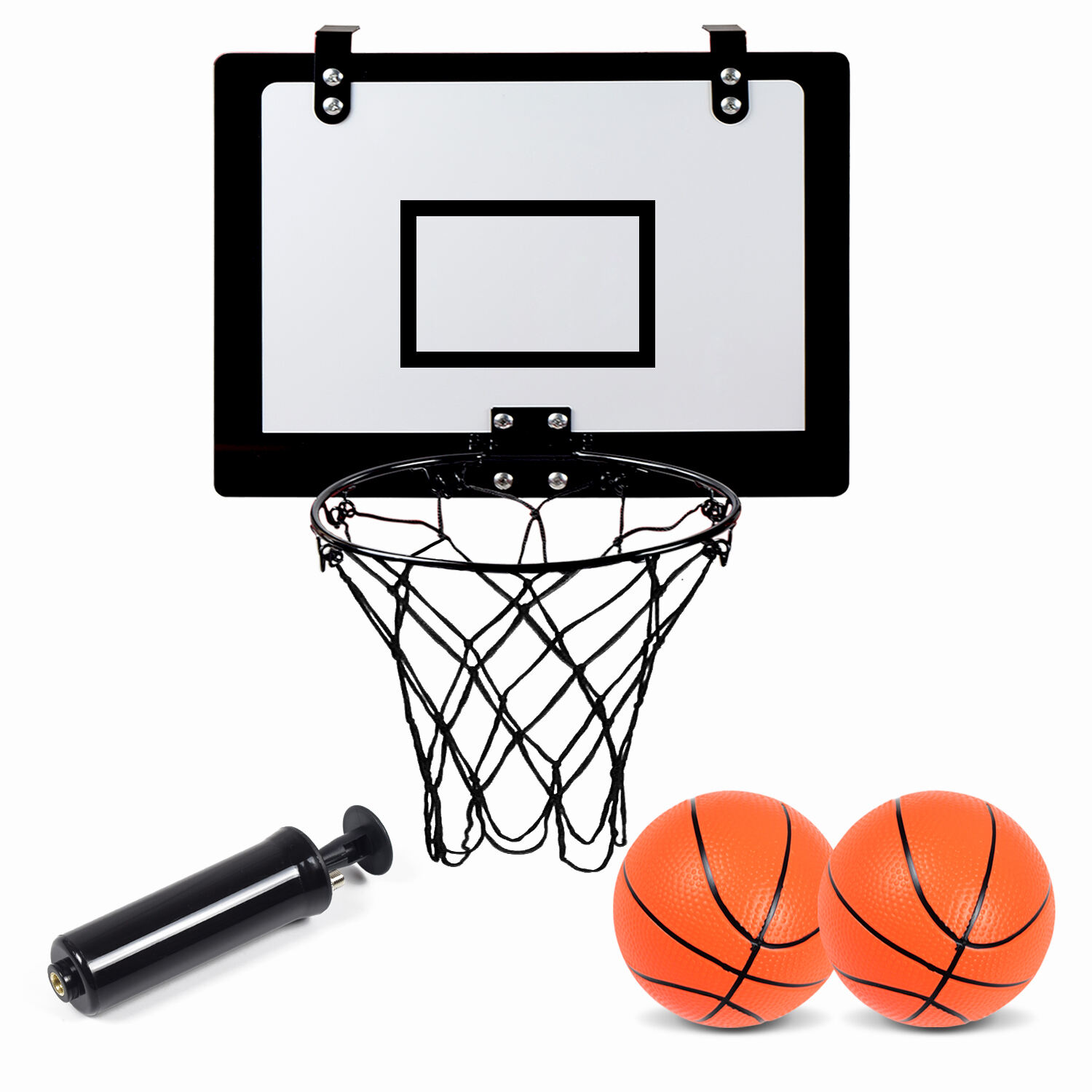 カスタムロゴ壁掛け式屋内子供用バスケットボール練習用おもちゃ折りたたみ式バスケットボールフープボードリング付き製造