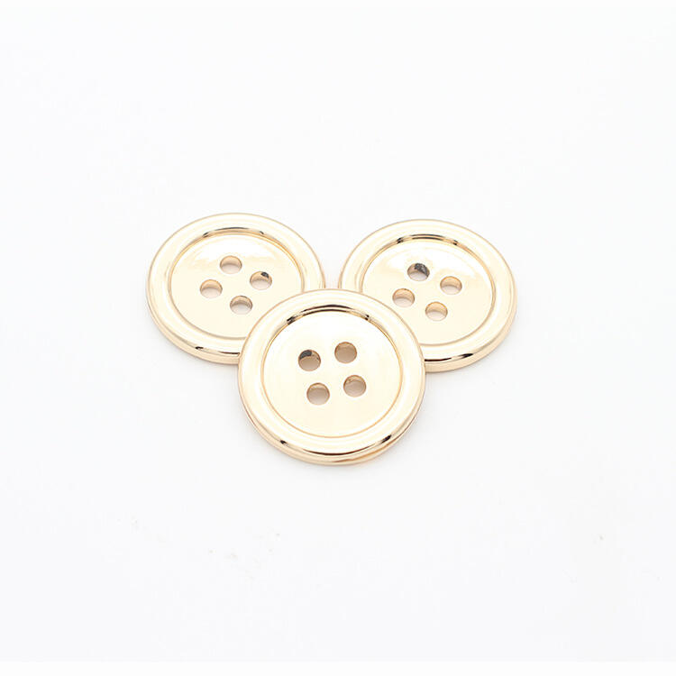 4 hole sewing garment coat button metal button for shirt