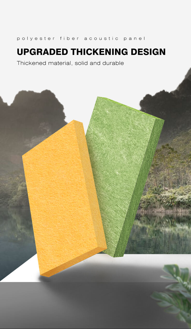 flame retardant sound insulation Soundproofing Material  100% polyester fiber  Acoustic Panel factory