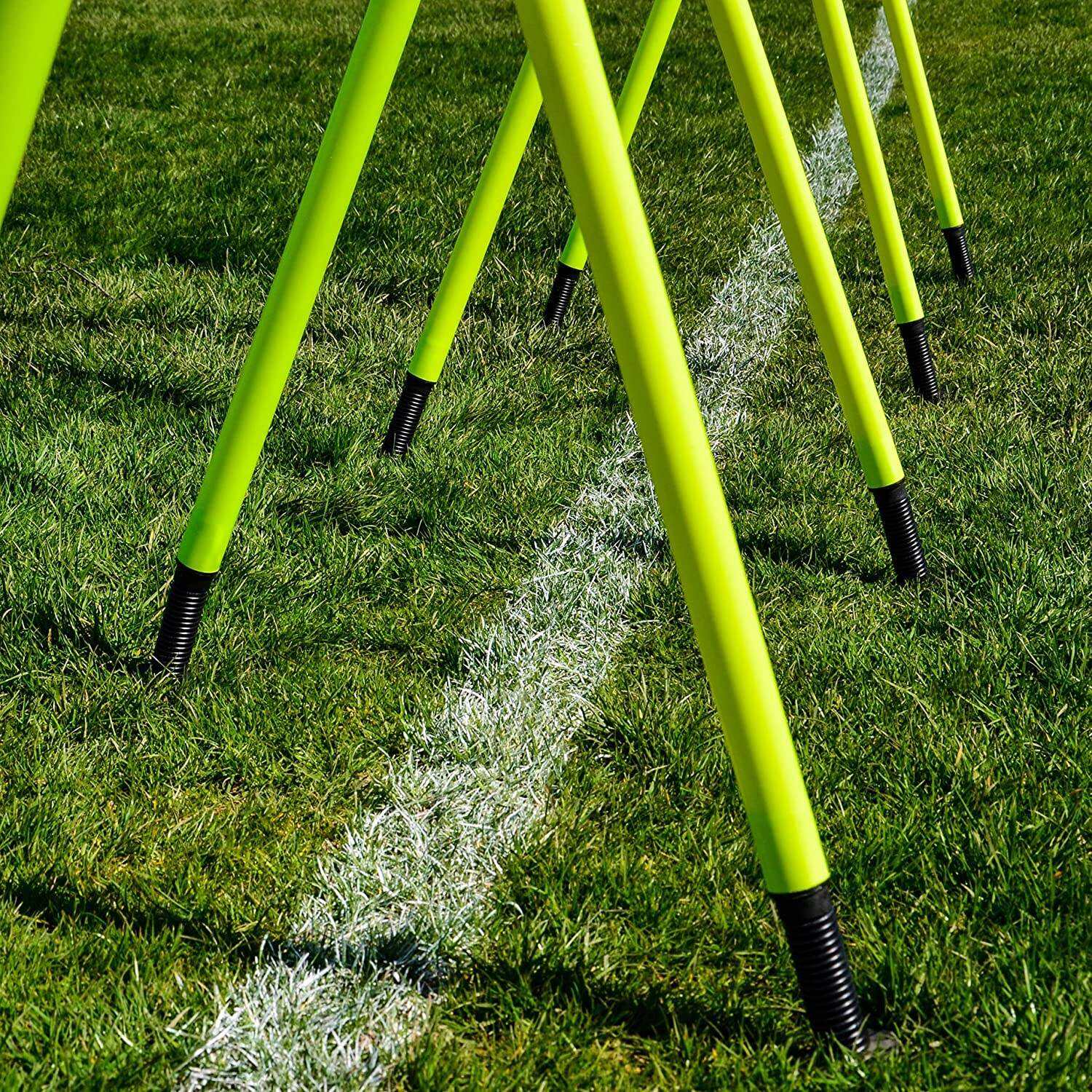 Soccer Training Equipment  Agility Salom Poles Set Football Agility Training Poles manufacture