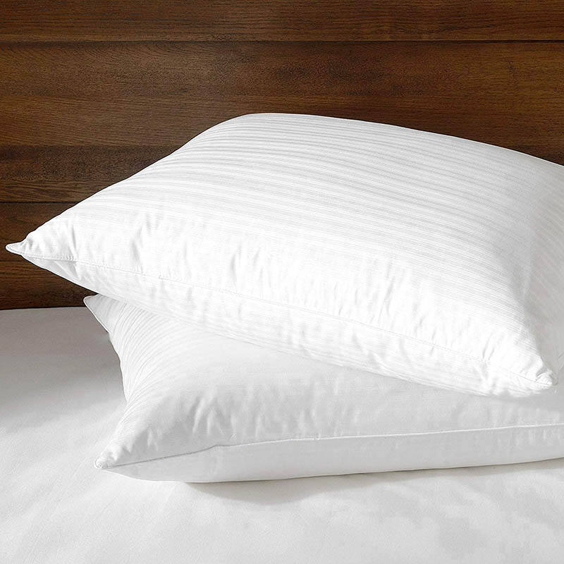 Wholesale Custom Luxury soft white 100% Cotton Shell 5 star hotel pillow goose details