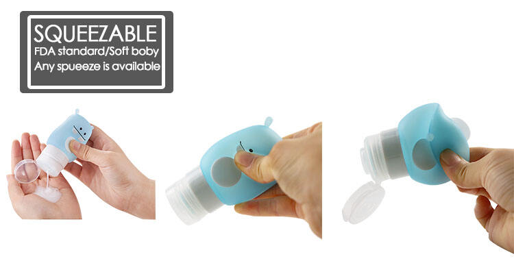 Cartoon Cute Empty Squeeze Silicone Travel Bottle supplier