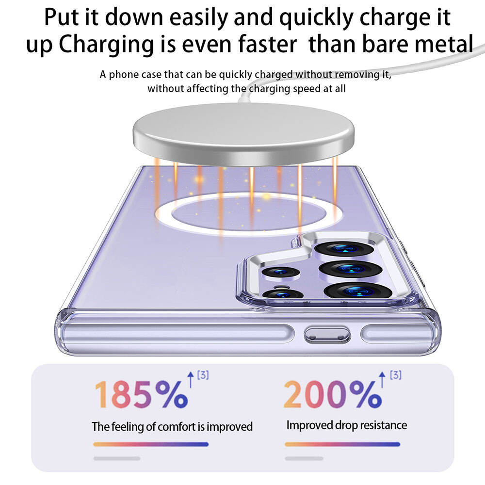 Étui de téléphone transparent pour Samsung S24 Personnaliser Résistant aux chutes Doux Tpu Mobile Anti-chute Couverture A96  