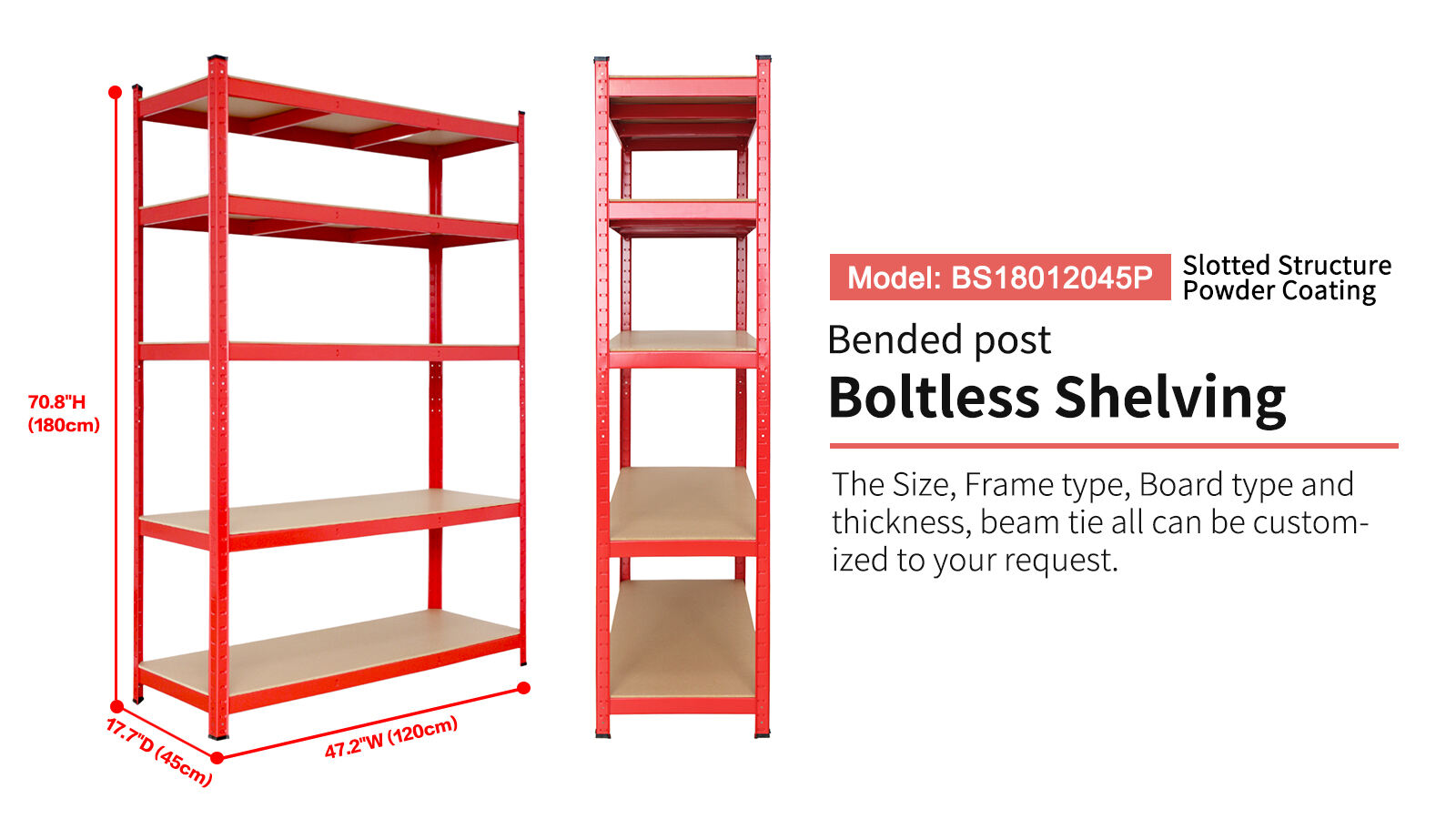 Boltless Utility Metal Rack, 5-tier Adjustable Steel Shelves, Garage Storage Shelving, for Warehouse Pantry Closet Kitchen factory