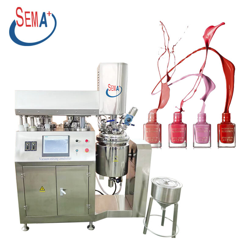 Cosmetic Cream Peanut Butter Mixer Making Machine Hair Color Cream Mixer Ointment Vacuum Homogenizing Emulsifier Mixing Machine