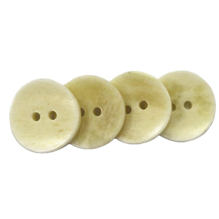 2 hole flat real natural cow bone buttons for shirt