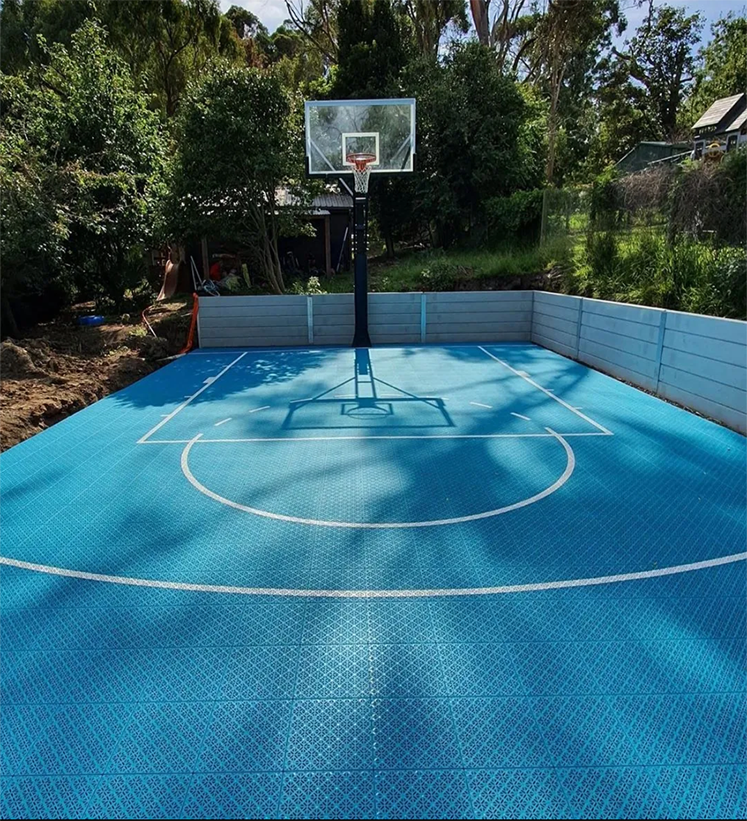 High Quality Outdoor Basketball Court Floor Tiles Artificial Grass And Sports Flooring Suppliers factory