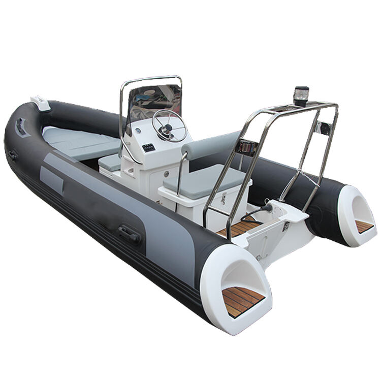 High-end fiberglass hull boat  tube inflatable boat  fishing boats inflatable RIB-340C details