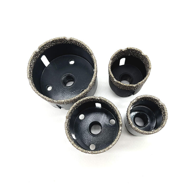 Guhua High Quality M14 Vacuum Brazed Stone Ceramics Porcelain Diamond Core Hole Saw Drilling Bit details