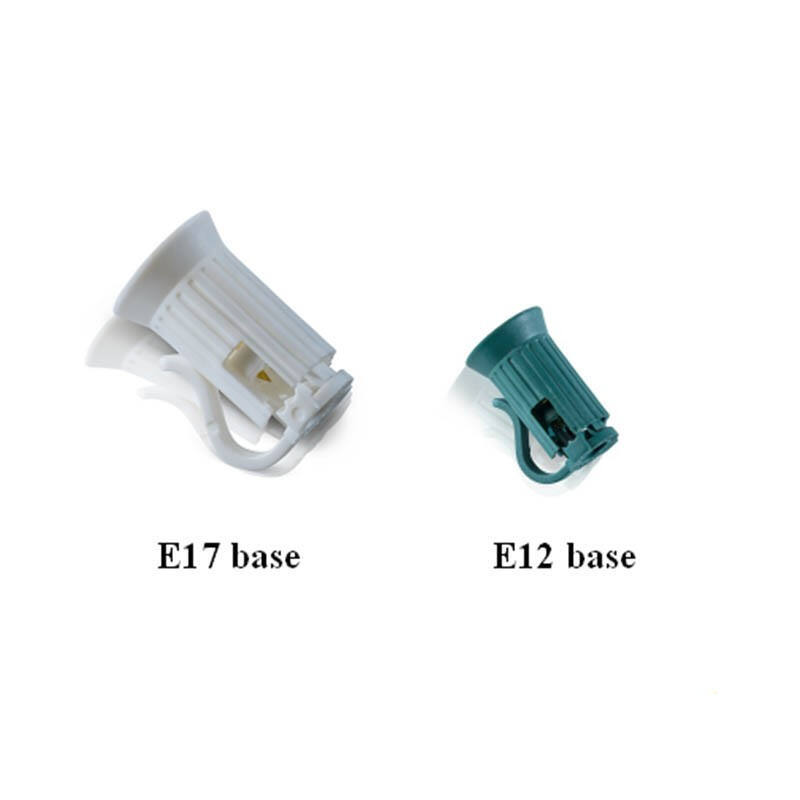 C9 Socket SPT 1 E17 Replacement Sockets Green White Black details