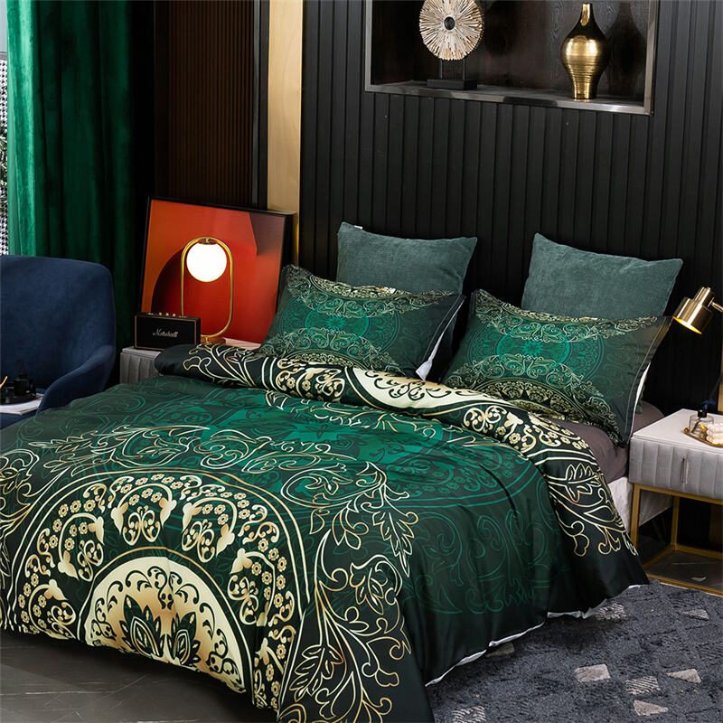 3D Custom Fashion Printed Bedding Set Luxury Mandala Cover Set factory