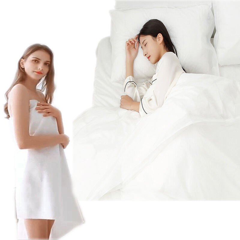 Hot Sale Biodegradable Disposable 3pcs Bedding Set Face Bath Towel Good Price To Travel details