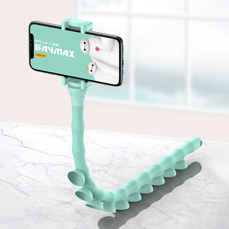 Laudtec Suction Cup Support Wall 360 Rotating Desktop Mobile Phone Holder Cute Caterpillar Lazy Bracket Phone Bracket manufacture