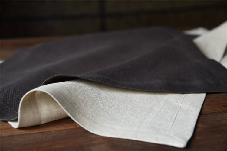 50*50cm 100% linen solid table napkins details