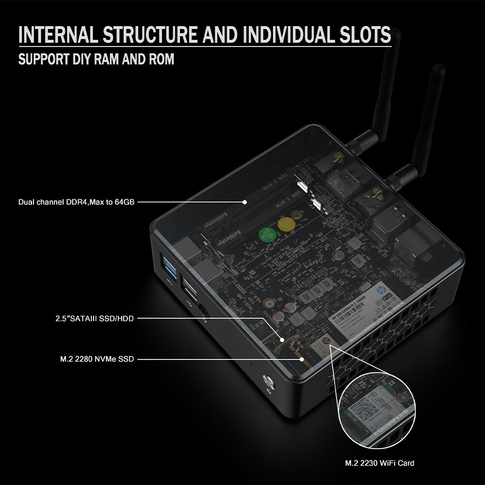 MPI10 11th Gen I3-1115G4/I5-1135G7/I7-1165G7 Intel Barebone Mini PC,Type C support eGPU manufacture