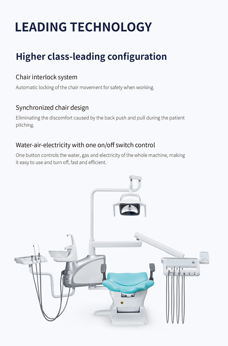 Portable Dental Chair Unit High Quality Multi-Functional Instrument Tray Dental Chair Set details