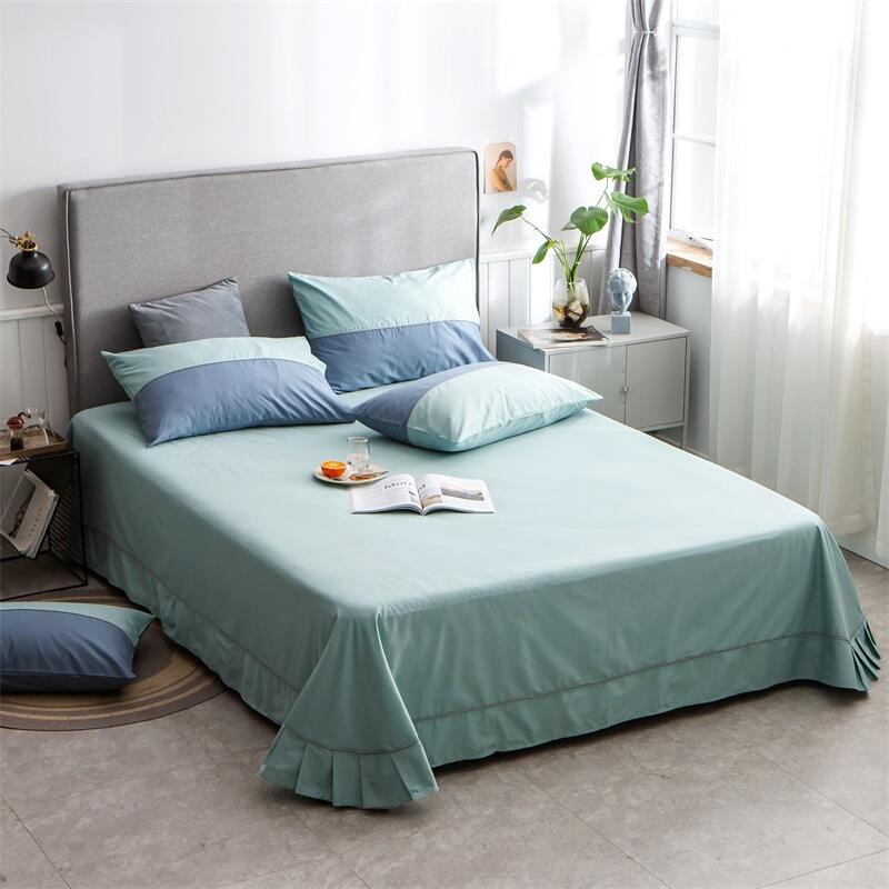 Single Twin size 100% cotton fitted sheet bedding set factory