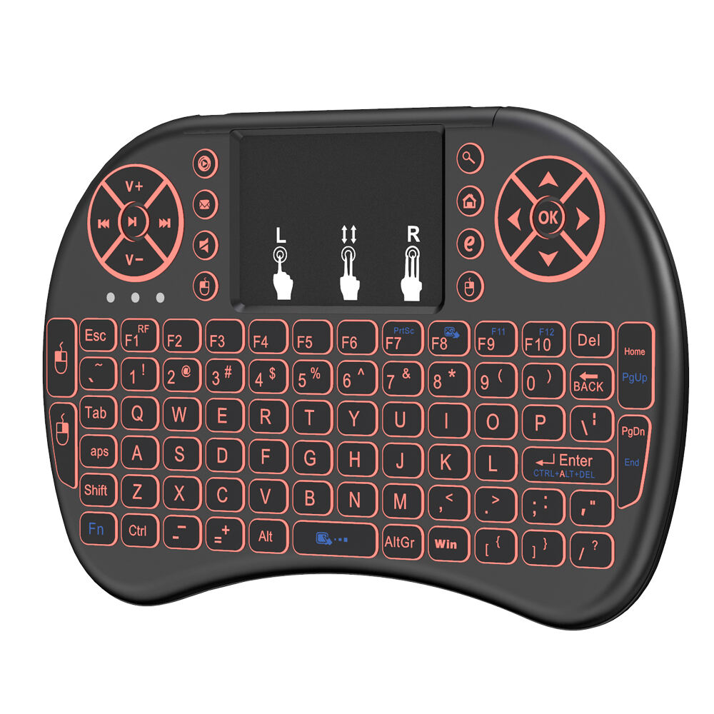 Hot selling Universal wireless keyboard mouse combo 2.4G wireless I8 mini keyboard smart remote control factory