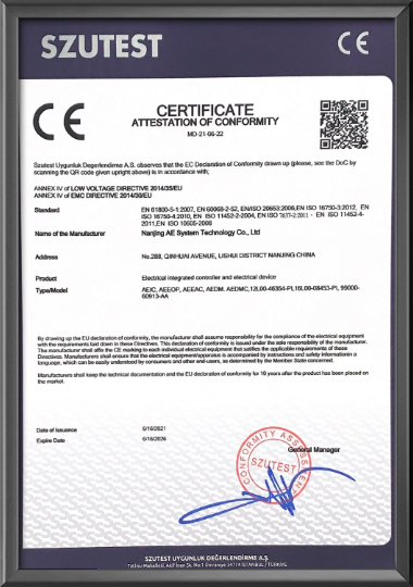 EV Charger COC Certificate