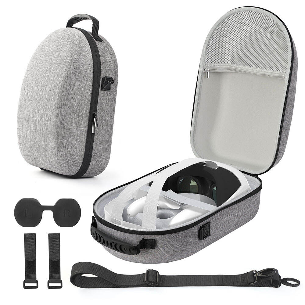 Funda de Eva Espumosa Protectora Portátil para Meta Quest 3 Vr Oculus Auriculares Correa Base de Carga Accesorios  