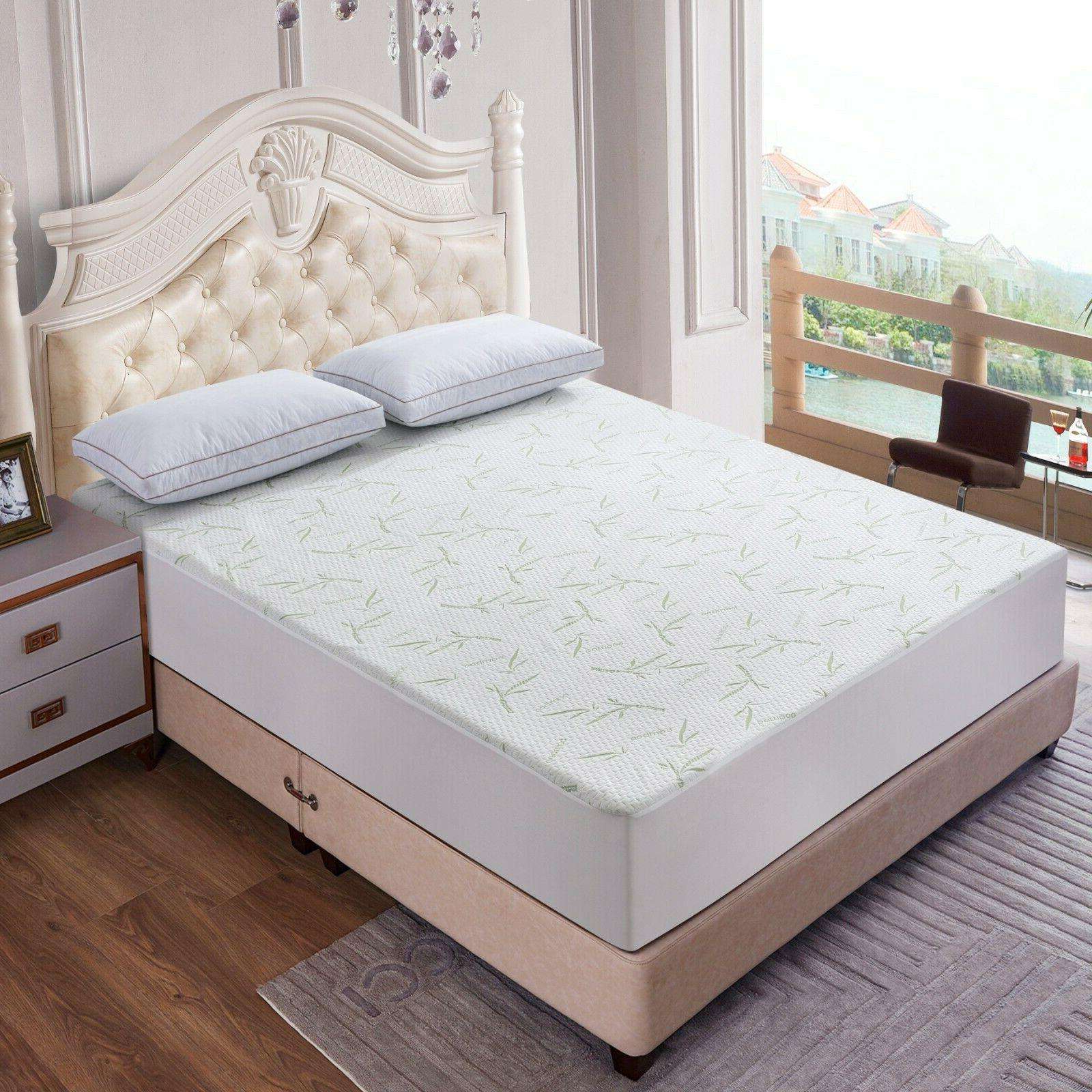 OEM Hypoallergenic Fitted Style All Around Elastic Breathable bamboo waterproof mattress protector manufacture