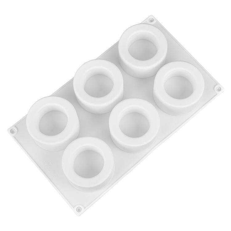 Baking Silicone Molds for Mousse Cake 3D Round Shapes Dessert Molds 6-Cavity supplier