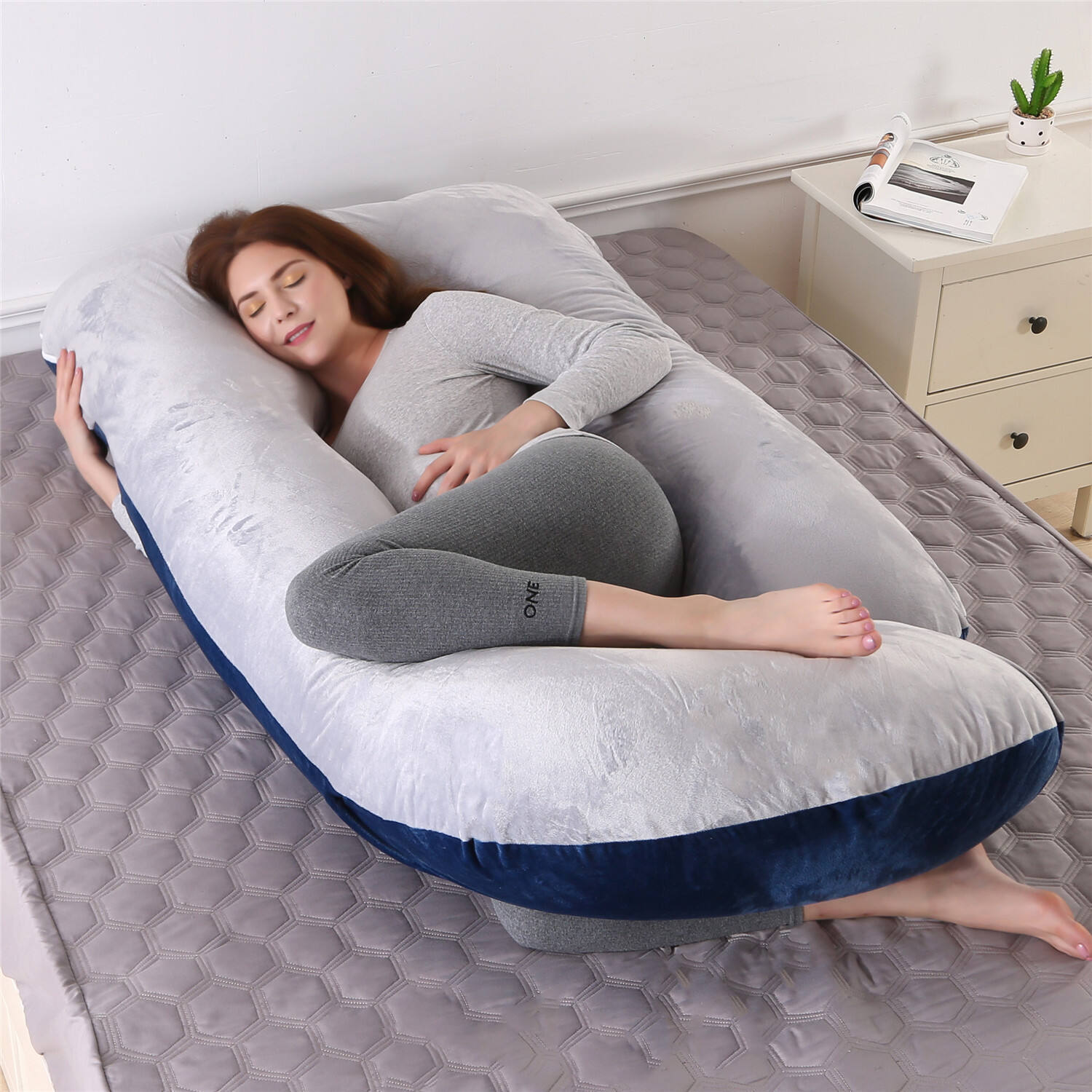 Pregnancy Pillows for Sleeping Maternity Pillow for Pregnant Women U Shaped Side Sleeper Pregnancy Pillow 59'' Full Pregnant factory