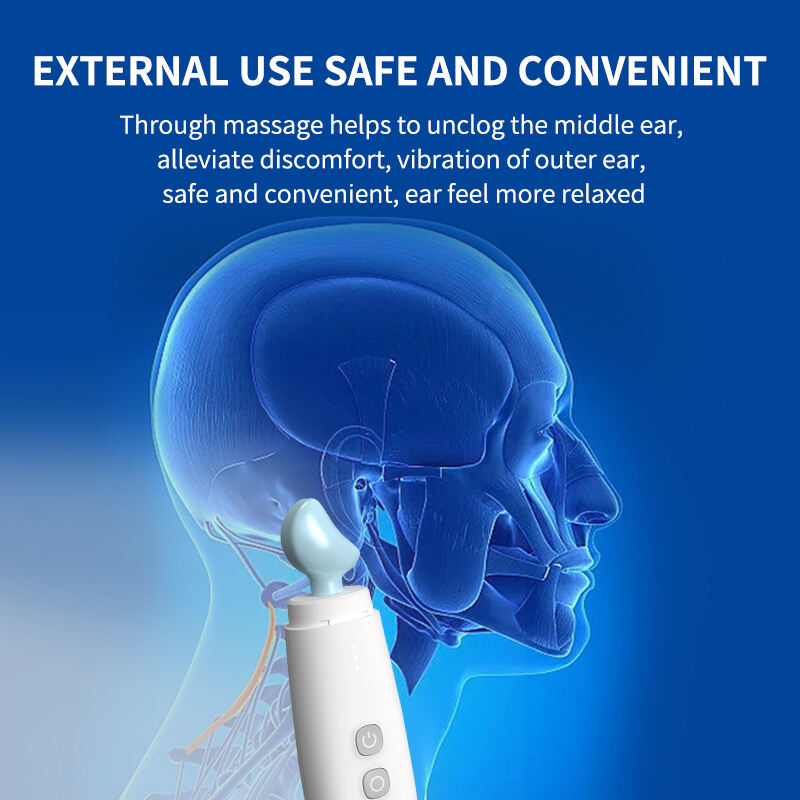 Eustachian Tube Unclogger, 귀 통증 완화 장치, 6단 전기 완화 귀 감염 치료 귀 관리 제품, 감염, 수영선수의 귀, 성인, 어린이를 위한 왁스 풀기