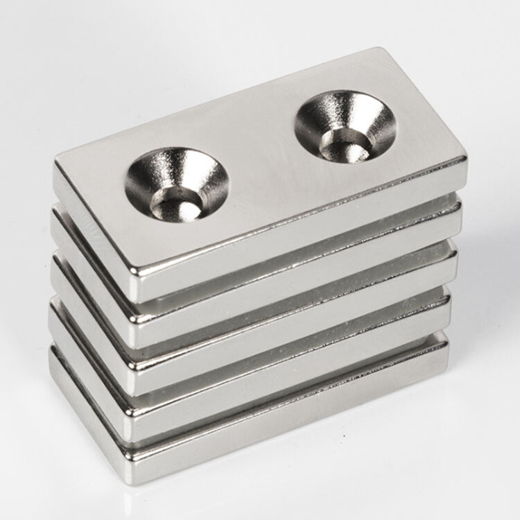 Rectangular Custom Shape Cube Sink Hole Neodymium Magnet supplier