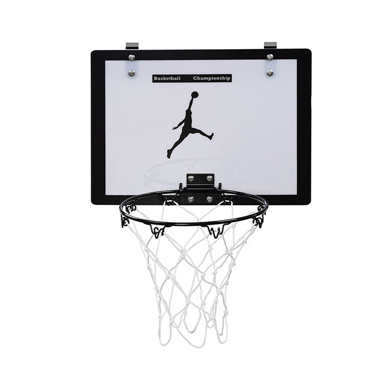 Custom Logo wall mounted indoor kids basket ball practice toy foldable basketball hoop board with ring details