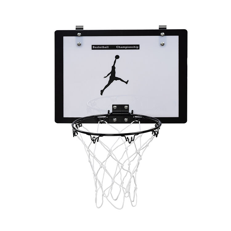 Panier de basket-ball pliable avec Logo personnalisé, jouet d'entraînement d'intérieur pour enfants, panneau de basket-ball pliable avec détails d'anneau