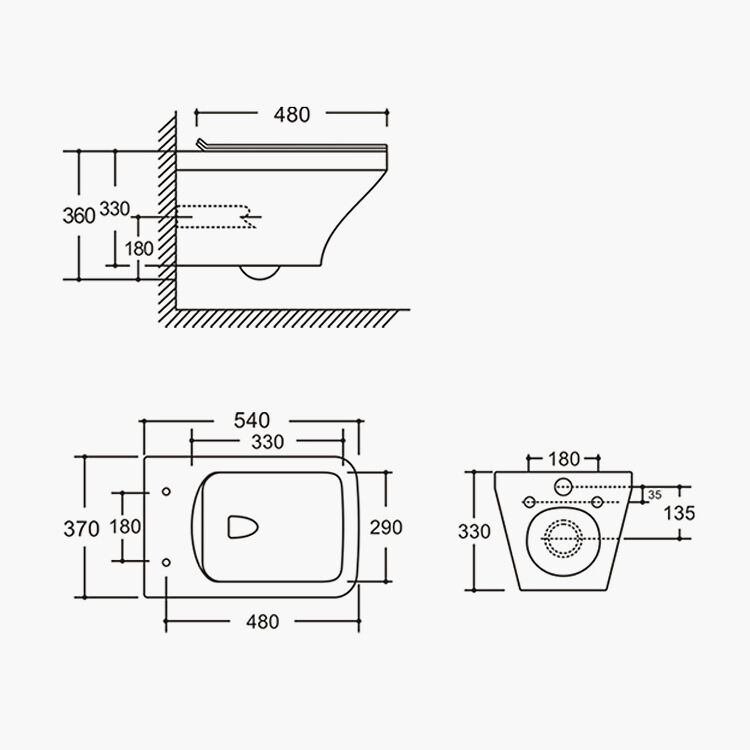 sanitary ware ceramic watermark modern wall hung toilet bathroom wc toilet details