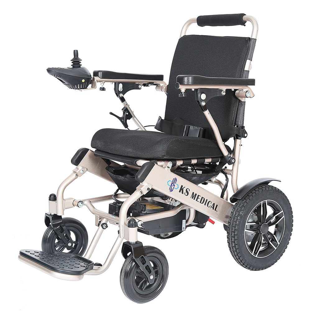 601MR Portable travel wheelchair with remote controller for the disabled lightweight aluminum electric wheelchair scooter adults