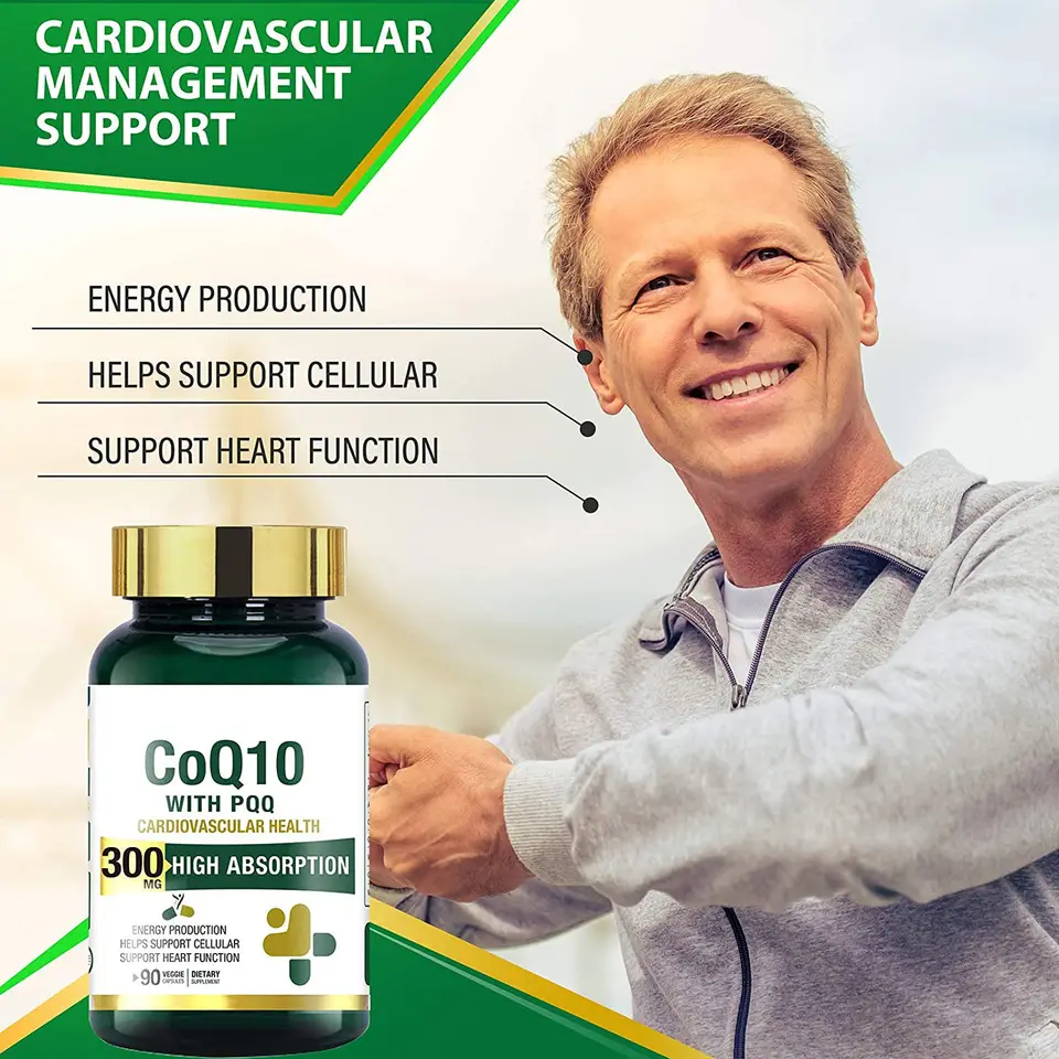 Coq10  With Pqq For Heart Health Anti Fatigue Improve Fertility Health Coenzyme Q10 Capsules supplier