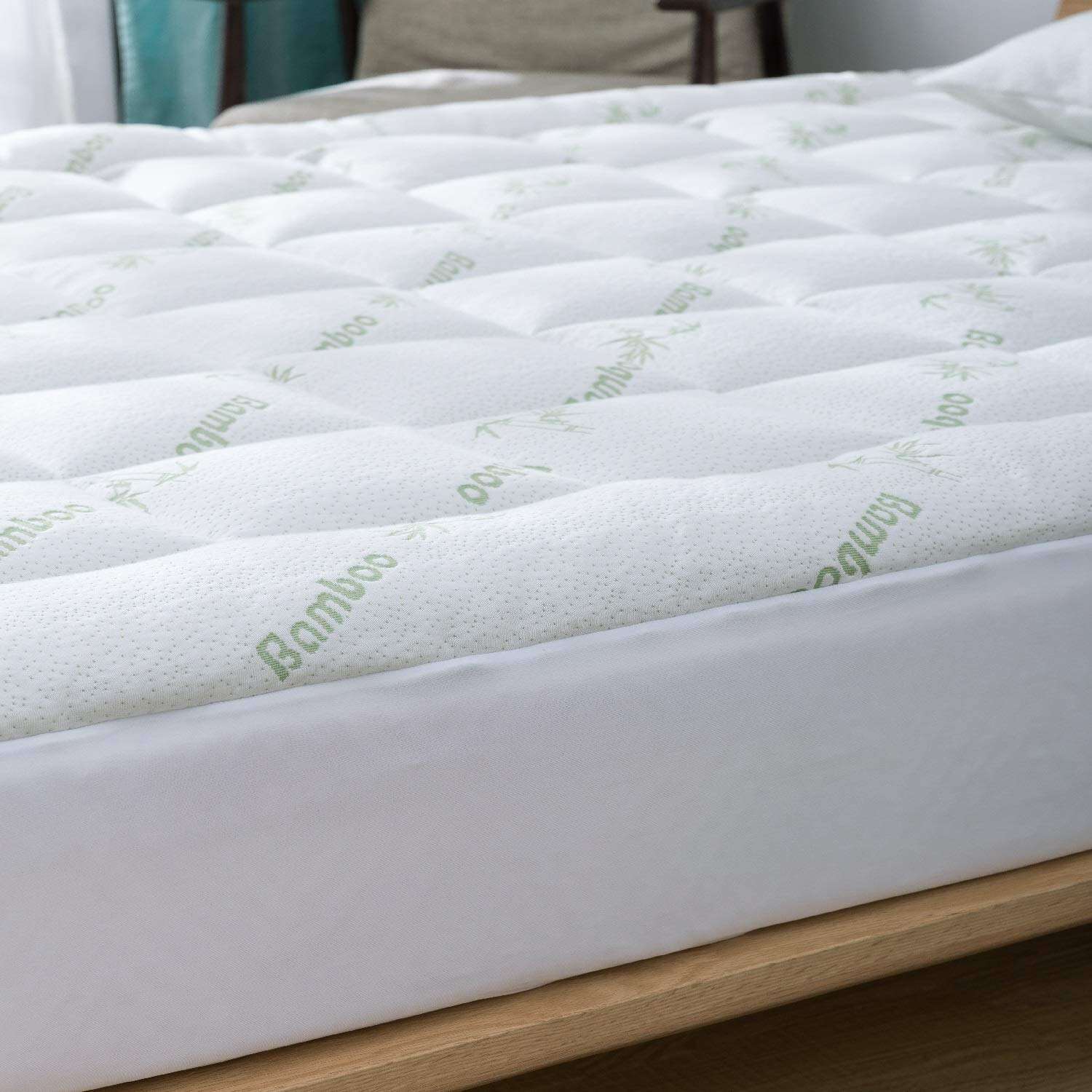 OEM Supplier Quilted Mattress Protector Hot Sale Waterproof Bamboo Mattress Protector Set Organic Mattress Pads factory