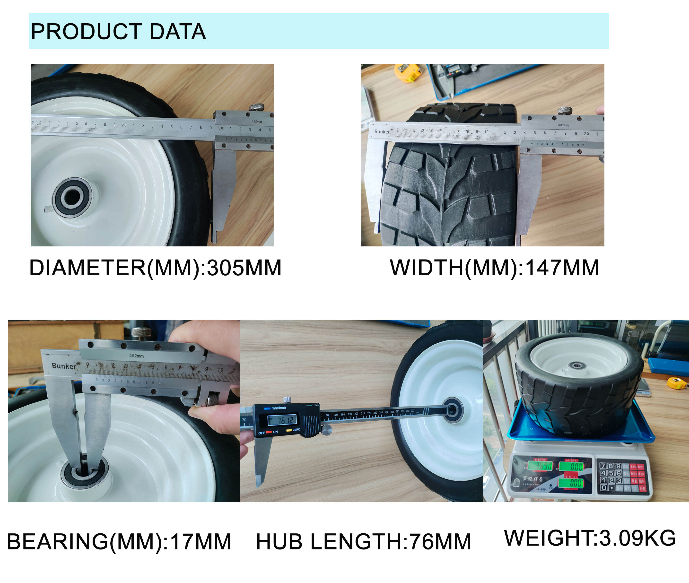 12 inch high-quality tire lawn machine pu foam wheel high load capacity manufacture