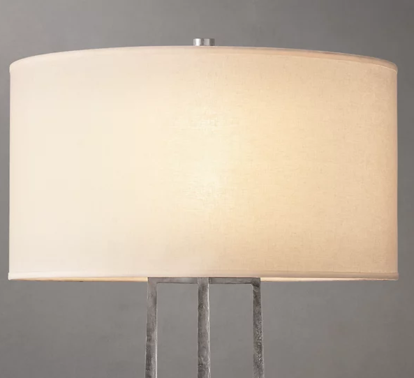 Customized Villa Metal Living Room Desk Light Bedroom Bedside Study Cloth Lampshade LED Table Lamp factory