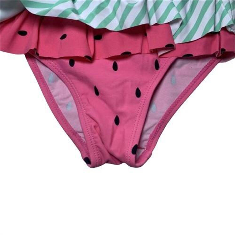 Watermelon Printed Girls Swimwear With Hat factory