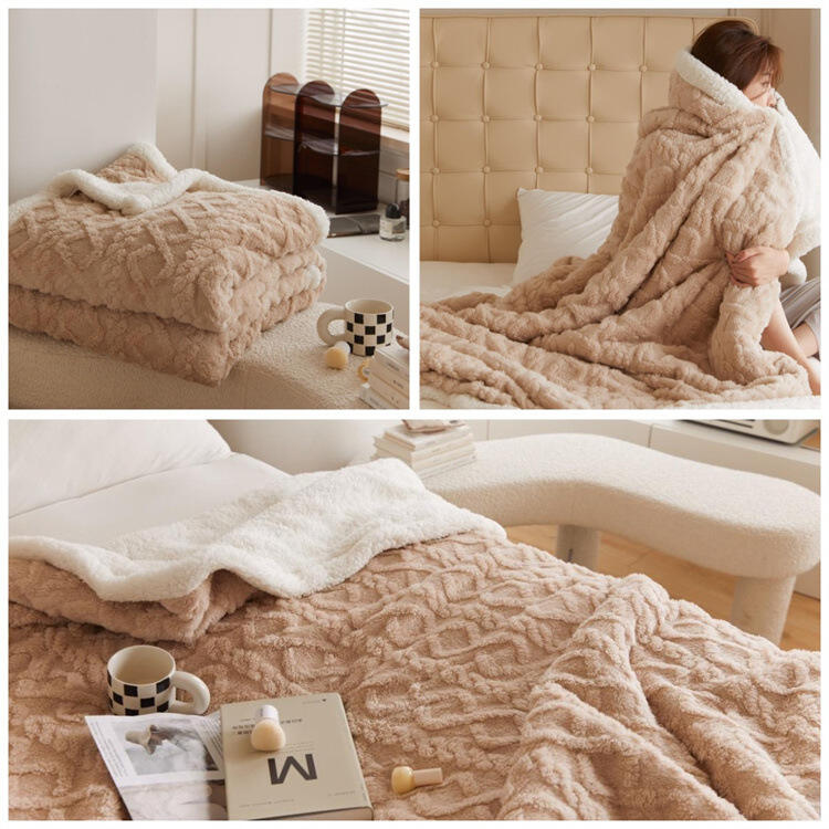 Aoyatex Sherpa Blanket Polyester Super Soft Cozy Shu Blanket Warm Flannel Soft Fleece Blanket for Sleeping supplier