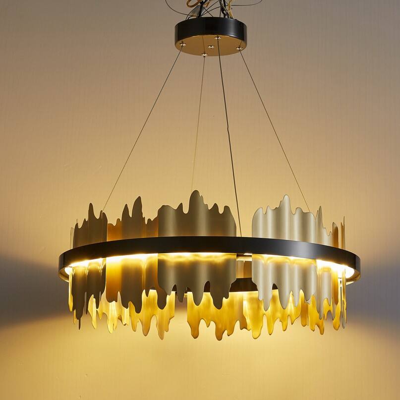 Modern Luxury Style Hill Shade Copper Material LED Pendant Light For Bedroom factory