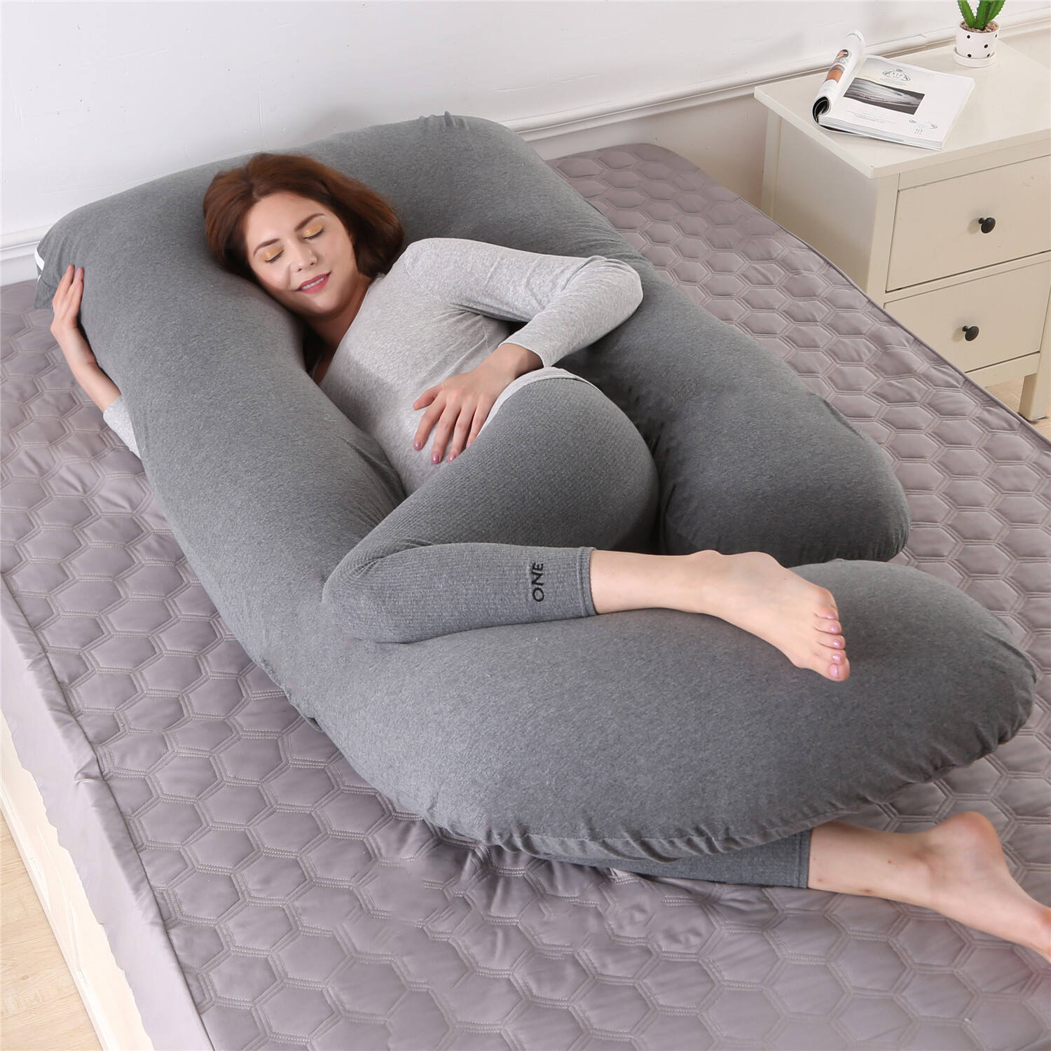 Pregnancy Pillows for Sleeping Maternity Pillow for Pregnant Women U Shaped Side Sleeper Pregnancy Pillow 59'' Full Pregnant supplier