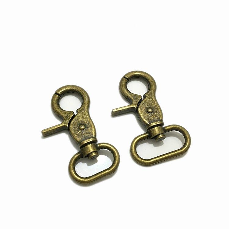 Hardware accessories metal spring brass swivel snap hook for bag handbag